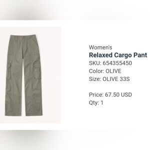 Abercrombie & Fitch Women's cargo pants